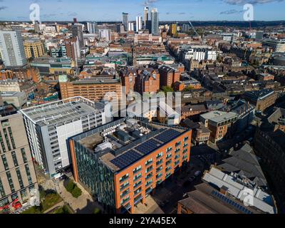Luftbild von Leeds, Großbritannien. Stockfoto