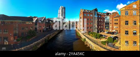 Luftbild von Leeds, Großbritannien. Stockfoto