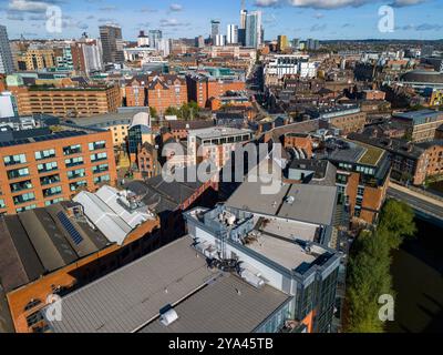 Luftbild von Leeds, Großbritannien. Stockfoto