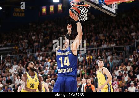 Willy Hernangomez vom FC Barcelona während des Basketballspiels der Turkish Airlines Euroleague zwischen dem FC Barcelona und Alba Berlin am 11. Oktober 2024 im Palau Blaugrana in Barcelona, Spanien Stockfoto