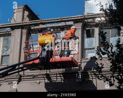 Glasgow, Schottland, Großbritannien. 10. Oktober 2024: Abriss des O2 ABC in Glasgow. Stockfoto