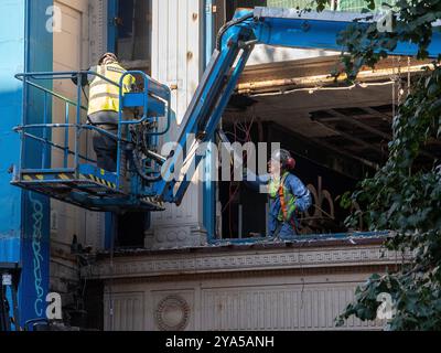 Glasgow, Schottland, Großbritannien. 10. Oktober 2024: Abriss des O2 ABC in Glasgow. Stockfoto