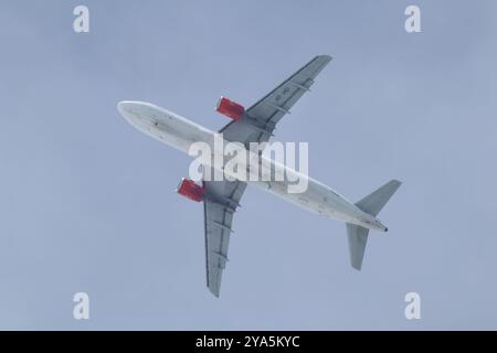 Chiangmai, Thailand - 25. Juli 2024: HS-VKD A320-200 der Thai Vietjet Airline. Fahren Sie vom internationalen Flughafen Chiang Mai zum Flughafen Bangkok. Stockfoto