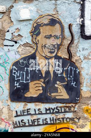 Vaclav Havel Graffiti Prag Tschechisch Stockfoto