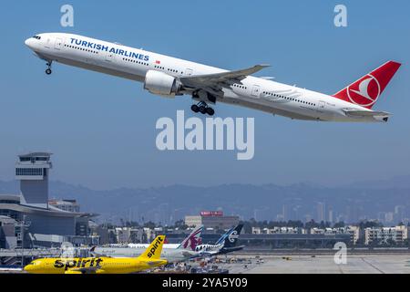 TC-JJJZ Turkish Airlines Boeing 777-3F2ER ab Los Angeles International (LAX/KLAX) Stockfoto