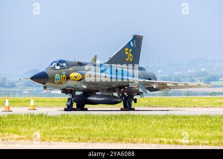 Saab J-35J Draken Schweden - Schwedische Luftwaffe SE-DXR Stockfoto