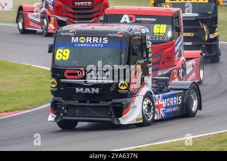 David Jenkins beim Jenkins Motorsports Developments MAN TGX während des British Truck Racing Championship Rennens 2023 in Snetterton, Norfolk, UK Stockfoto