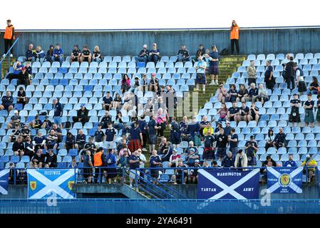 Schottland-Fans in der Tribüne vor dem Spiel der Gruppe A1 der UEFA Nations League im Stadion Maksimir in Zagreb, Kroatien. Bilddatum: Samstag, 12. Oktober 2024. Stockfoto