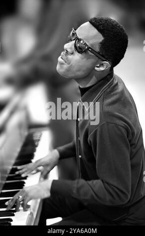 Stevie Wonder. Porträt des US-amerikanischen Singer-Songwriters Stevland Hardaway Morris (* 1950) im Jahr 1967 Stockfoto