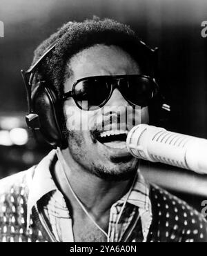 Stevie Wonder. Porträt des US-amerikanischen Singer-Songwriters Stevland Hardaway Morris (* 1950) im Jahr 1973 Stockfoto