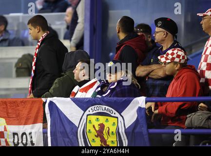 Schottische Fans beim Spiel der Gruppe A1 der UEFA Nations League im Stadion Maksimir in Zagreb. Bilddatum: Samstag, 12. Oktober 2024. Stockfoto