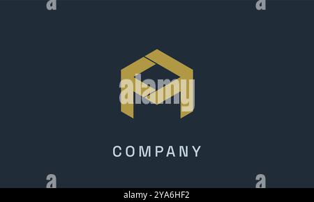 Kundenspezifische, saubere und moderne Logo-Design-Services für Corporate Identity Branding, die auf professionelle Unternehmen zugeschnitten sind, die ein elegantes, zeitloses Design suchen Stock Vektor