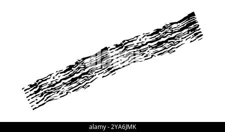 Pinselstriche mit schwarzer Tinte. Dicke, schmutzige Textur. Raue Pinsel schleifen. Touch-Material, schmutzige Spritzer, handgeschriebene Textur einfach Stock Vektor