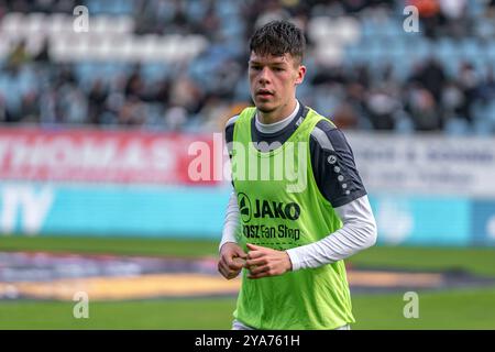 Chemnitz, Deutschland 12. Oktober 2024: Sachsenpokal - 2024/2025 - Chemnitzer FC vs. SG Dynamo Dresden im Bild: Niclas Walther (Chemnitz) Stockfoto