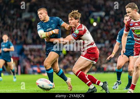 Manchester, Großbritannien. Oktober 2024. Betfred Superleague Grand Final: Hull Kingston Rovers gegen Wigan Warriors. Mikey Lewis von Hull KR. Credit Paul Whitehurst/PBW Media/Alamy Live News Stockfoto