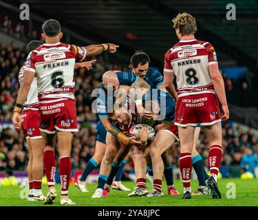 Manchester, Großbritannien. Oktober 2024. Betfred Superleague Grand Final: Hull Kingston Rovers gegen Wigan Warriors. Credit Paul Whitehurst/PBW Media/Alamy Live News Stockfoto