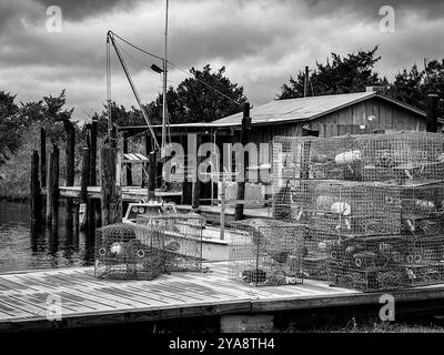 Cedar Island Crab Pots, Outer Banks, North Carolina, USA Stockfoto