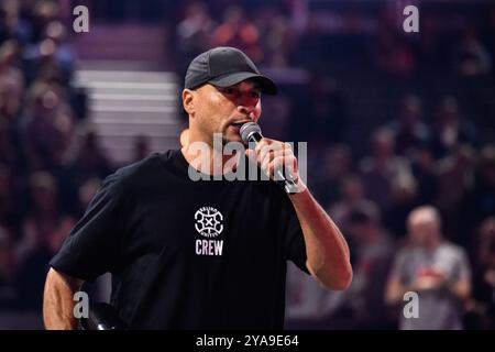 Amsterdam, Niederlande. Oktober 2024. AMSTERDAM, NIEDERLANDE - 12. OKTOBER: Während des Spiels der FIBA 3x3 World Tour Amsterdam 2024 zwischen Paris und Chongming am 12. Oktober 2024 in Amsterdam, Niederlande. (Foto: Edwin J.H. de Vries/Orange Pictures) Credit: Orange Pics BV/Alamy Live News Stockfoto