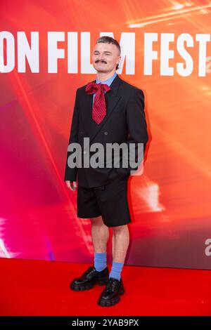 London, Großbritannien. Oktober 2024. Ein Gast nimmt an der „Harvest“ Special Presentation während des 68. BFI London Film Festival in der Royal Festival Hall Teil. (Foto: Pietro Recchia/SOPA Images/SIPA USA) Credit: SIPA USA/Alamy Live News Stockfoto