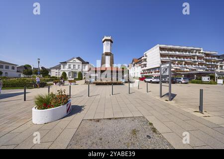 Graduiertenhaus, Salzwerk mit Kurpark Hotel und historisches Inhalatorium in Bad Salzuflen, Lippe, Nordrhein-Westfalen, Deutschland, Europa Stockfoto