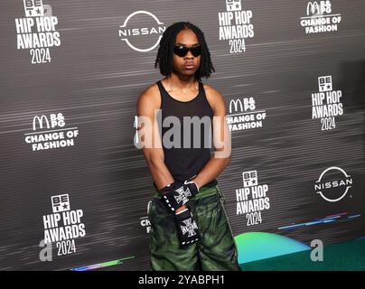 Las Vegas, USA. Oktober 2024. 310babii Ankunft bei den BET Hip Hop Awards 2024, die am 8. Oktober 2024 im Drai's Beach Club - Nachtclub im Cromwell Las Vegas in Las Vegas, Nevada, stattfanden © JPA/AFF-USA.com Credit: AFF/Alamy Live News Stockfoto