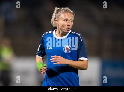Potsdam, Deutschland. Oktober 2024. Fußball, Frauen: Bundesliga, 1. FFC Turbine Potsdam - SGS Essen, 6. Spieltag, Karl-Liebknecht-Stadion, Potsdamer Laura Lindner. Quelle: Soeren Stache/dpa/Alamy Live News Stockfoto