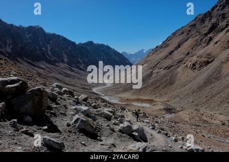 Trekking zum Shimshal Pass, Shimshal, Gojal, Pakistan Stockfoto