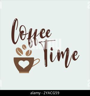 Kaffee-Zeit Stock Vektor