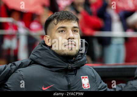 Jakub Moder aus Polen sah während der UEFA Nations League 2024 Ein Spiel der Gruppe A1 zwischen Polen und Portugal bei der PGE Narodowy. Endpunktzahl: Polen 1:3 Portugal (Foto: Grzegorz Wajda / SOPA Images/SIPA USA) Stockfoto