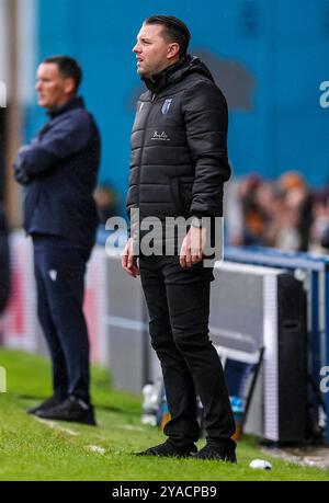 Gillingham-Manager Mark Bonner an der Touchline während des Spiels der Sky Bet League Two im Priestfield Stadium, Gillingham. Bilddatum: Samstag, 12. Oktober 2024. Stockfoto