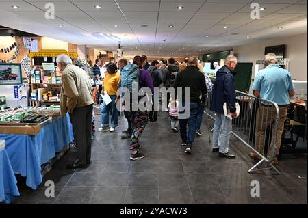 Die Great Electric Train Show im Marshall-Stadion in Milton Keynes. Stockfoto