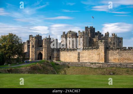 Lion Arch Eintritt zum Alnwick Castle Stockfoto