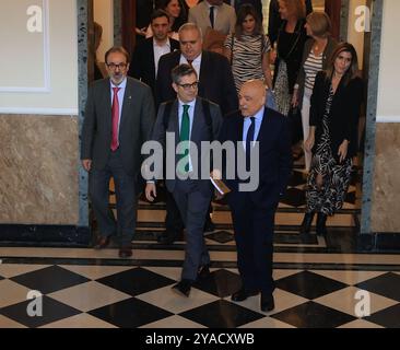 Madrid, 10.02.2024. Senatspalast. Justizausschuss. Erscheinen von Minister Félix Bolaños. Foto: Jaime García. ARCHDC. Quelle: Album / Archivo ABC / Jaime García Stockfoto