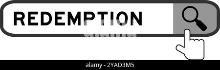 Suchbanner in Worterlöse mit dem Lupensymbol auf weißem Hintergrund Stock Vektor