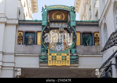 Die Ankeruhr in Wien, Österreich Stockfoto