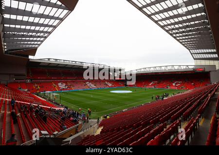 Liverpool, Großbritannien. Oktober 2024. Allgemeiner Blick auf das Stadion vor dem FA Women's Super League Spiel in Anfield, Liverpool. Der Bildnachweis sollte lauten: Annabel Lee-Ellis/Sportimage Credit: Sportimage Ltd/Alamy Live News Stockfoto