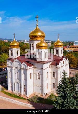 Christus der Erlöser oder Spassky Kathedrale Luftbild in Pyatigorsk, eine Kurstadt in kaukasischen Mineralwässer Region, Stawropol Region in Russland Stockfoto