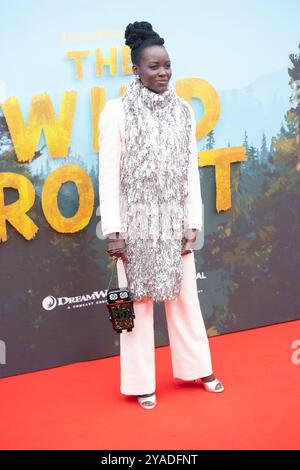 London, Großbritannien. Oktober 2024. Im Bild: Lupita Nyong'o nimmt an der Sonderpräsentation für „The Wild Robot“ beim 68. BFI London Film Festival in der Royal Festival Hall in Southbank Teil. Quelle: Justin Ng/Alamy Live News Stockfoto