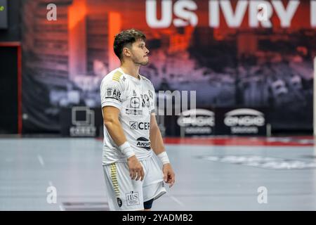 (C) Denis TRASFI / MAXPPP - à Ivry sur seine au Stade Auguste-Delaune le 27-09-2024 - Handball Liqui Moly Starligue / Union Sportive d'Ivry Handball V Stockfoto