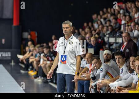 (C) Denis TRASFI / MAXPPP - à Ivry sur seine au Stade Auguste-Delaune le 27-09-2024 - Handball Liqui Moly Starligue / Union Sportive d'Ivry Handball V Stockfoto