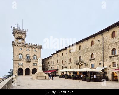 Italien, Repubblica di San Marino, Republik San Marino, Stadtplatz Stockfoto