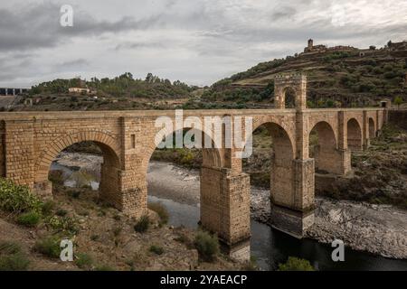 Puente Romano de Alcántara, Caceres, Extremadura, Spanien, Europa Stockfoto