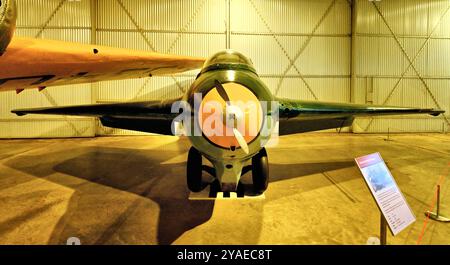 National Museum of Flight Scotland ein kometenbetriebenes Komet-Kampfflugzeug aus dem 2. Weltkrieg Messerscmitt ME 163 Stockfoto