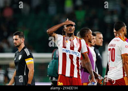 Vasco Lopes während des Spiels der Liga Portugal zwischen Teams von Sporting CP und AVS Futebol SAD im Estadio Jose Alvalade (Maciej Rogowski) Stockfoto