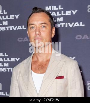 San Rafael, USA. Oktober 2024. Jude Law nimmt an einer besonderen Ehrung Teil und erhält den Mill Valley Film Festival Award beim 47. Mill Valley Film Festival im Smith Rafael Film Center am 13. Oktober 2024 in San Rafael, Kalifornien. FOTO: Picture Happy/imageSPACE für MVFF Credit: Imagespace/Alamy Live News Stockfoto