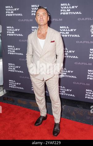 San Rafael, USA. Oktober 2024. Jude Law nimmt an einer besonderen Ehrung Teil und erhält den Mill Valley Film Festival Award beim 47. Mill Valley Film Festival im Smith Rafael Film Center am 13. Oktober 2024 in San Rafael, Kalifornien. FOTO: Picture Happy/imageSPACE für MVFF Credit: Imagespace/Alamy Live News Stockfoto