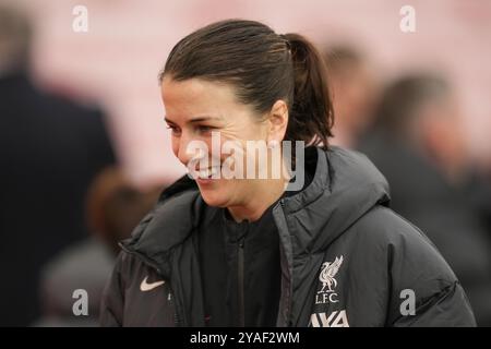 Liverpool, Liverpool, Großbritannien. Oktober 2024. Liverpool FC gegen Manchester City FC Barclays Womens Super League ANFIELD STADIUM ENGLAND 13. OKTOBER 2024 Liverpool Spieler beim Barclays Women’s Super League Spiel zwischen Liverpool FC und Manchester City FC im Anfield Stadium am 13. Oktober 2024 in Liverpool England. Quelle: ALAN EDWARDS/Alamy Live News Stockfoto