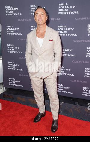 San Rafael, USA. Oktober 2024. Jude Law nimmt an einer besonderen Ehrung Teil und erhält den Mill Valley Film Festival Award beim 47. Mill Valley Film Festival im Smith Rafael Film Center am 13. Oktober 2024 in San Rafael, Kalifornien. FOTO: Picture Happy/imageSPACE für MVFF/SIPA USA Credit: SIPA USA/Alamy Live News Stockfoto