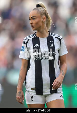 Turin, Italien. Oktober 2024. Alisha Lehmann von Juventus während des Serie A Femminile Matches im Allianz Stadium in Turin. Der Bildnachweis sollte lauten: Jonathan Moscrop/Sportimage Credit: Sportimage Ltd/Alamy Live News Stockfoto