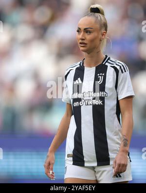 Turin, Italien. Oktober 2024. Alisha Lehmann von Juventus während des Serie A Femminile Matches im Allianz Stadium in Turin. Der Bildnachweis sollte lauten: Jonathan Moscrop/Sportimage Credit: Sportimage Ltd/Alamy Live News Stockfoto